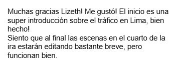 Review filmmaker in Lima